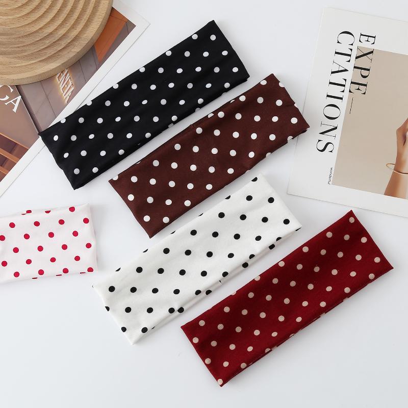 J-Yoga Fitness - Polka Dot Yoga elastische hoofdband Mode