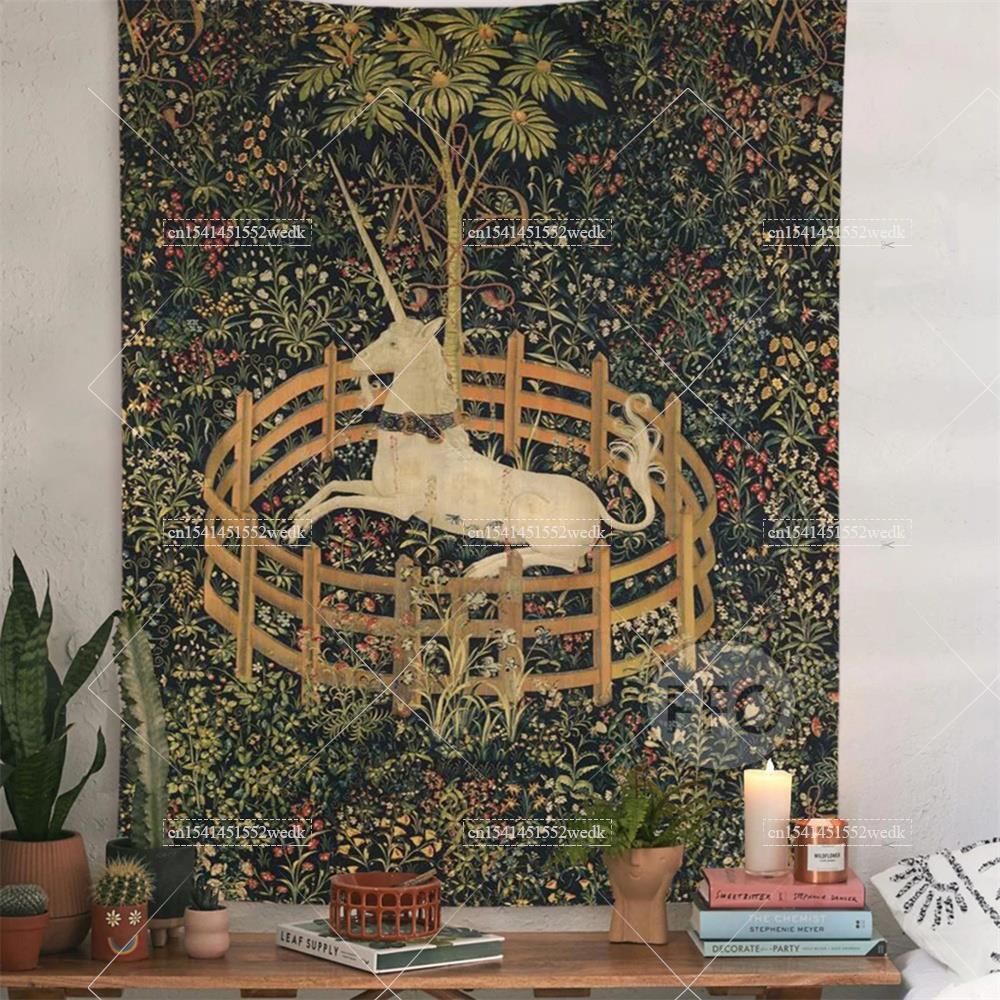 Yoga And Fitness Mat - De Eenhoorn In Gevangenschap Wandtapijt Cover