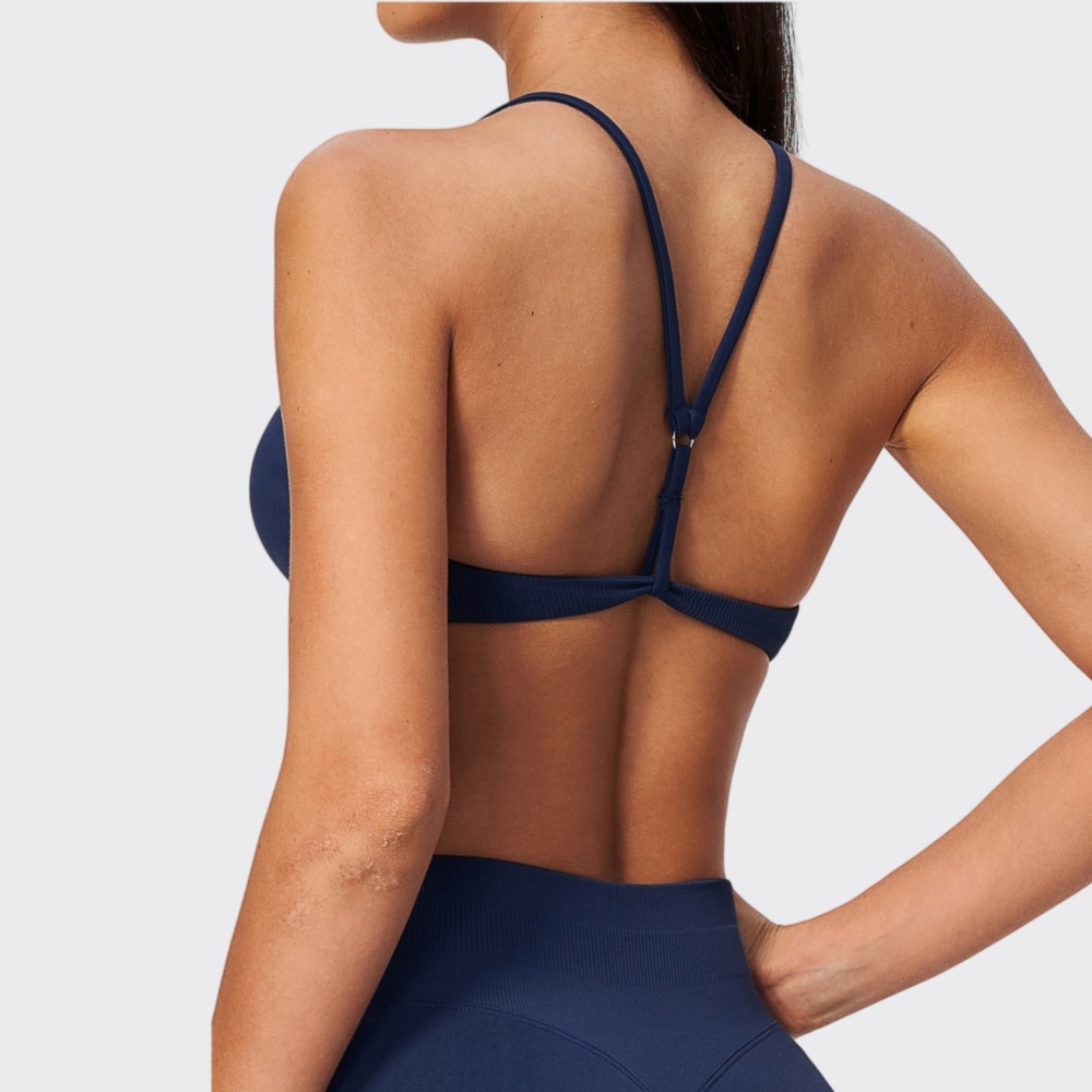 J-Yoga Fitness - Naadloze sportbeha voor dames, effen Y-rug