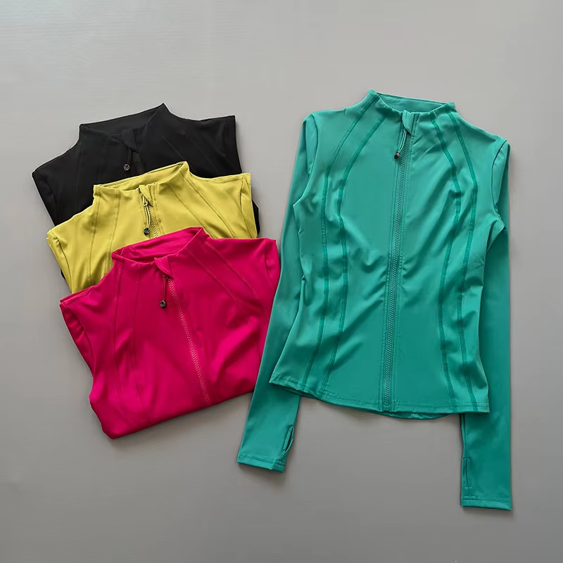 Yoga Fitness Jacket - Dames sportjas met lange mouwen, volledige