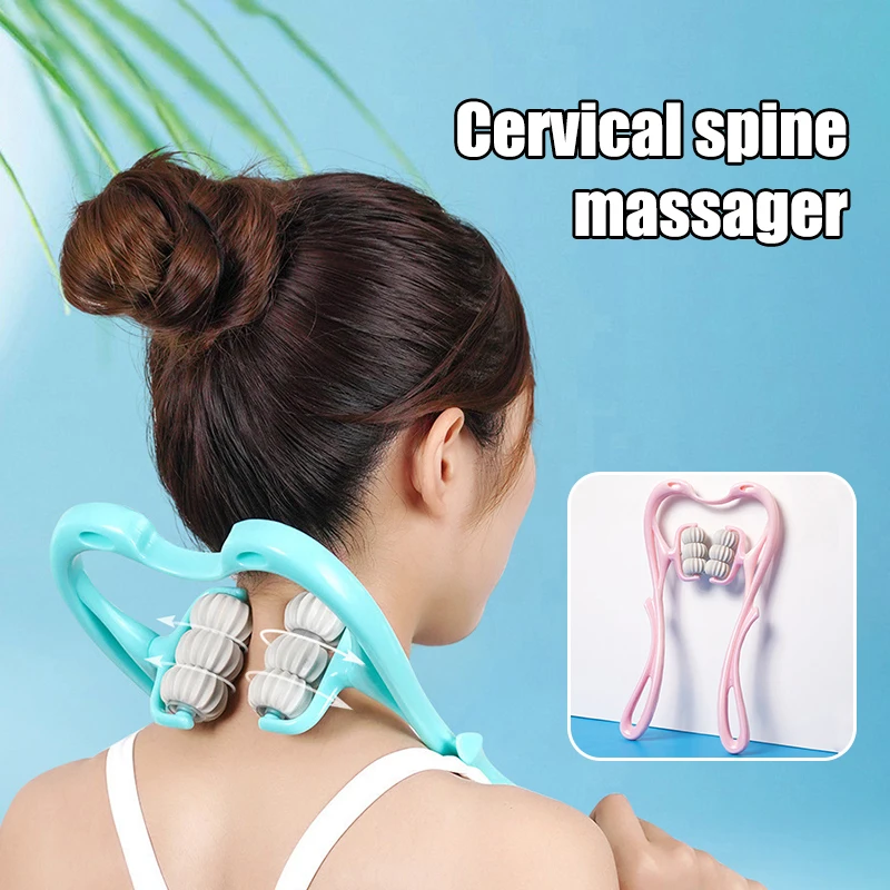 Shoulder Massage Ball - Multifunctionele cervicale nekmassage-apparaat met handmatige klem