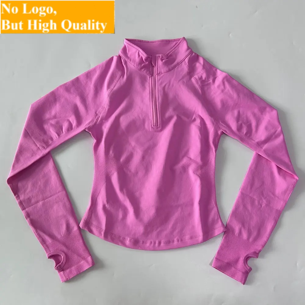 Yoga Fitness Jacket - Geen logo yoga-jas met halfritsshirt Dames