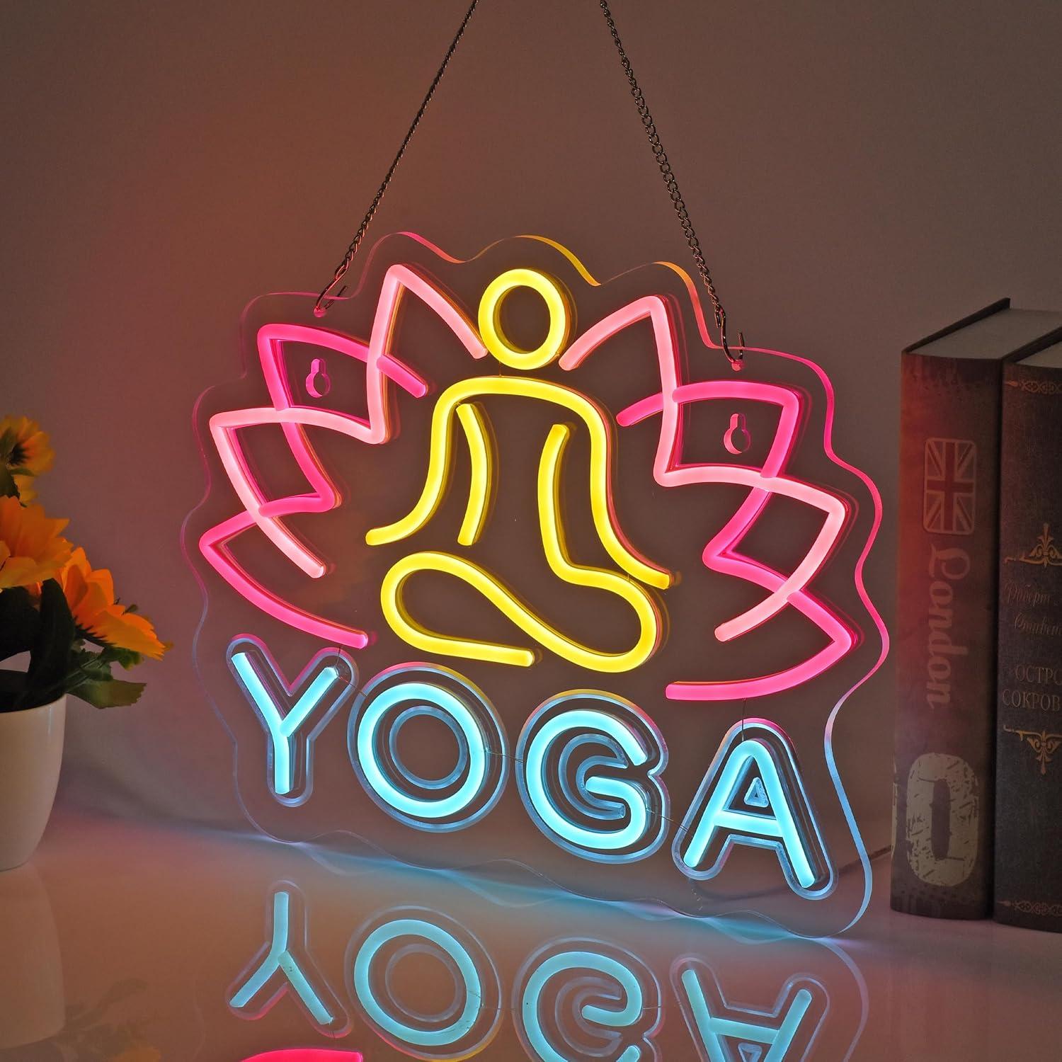 Yoga Neonbord Neonlichten Hang - Yoga Fitness Club recensie en prijs