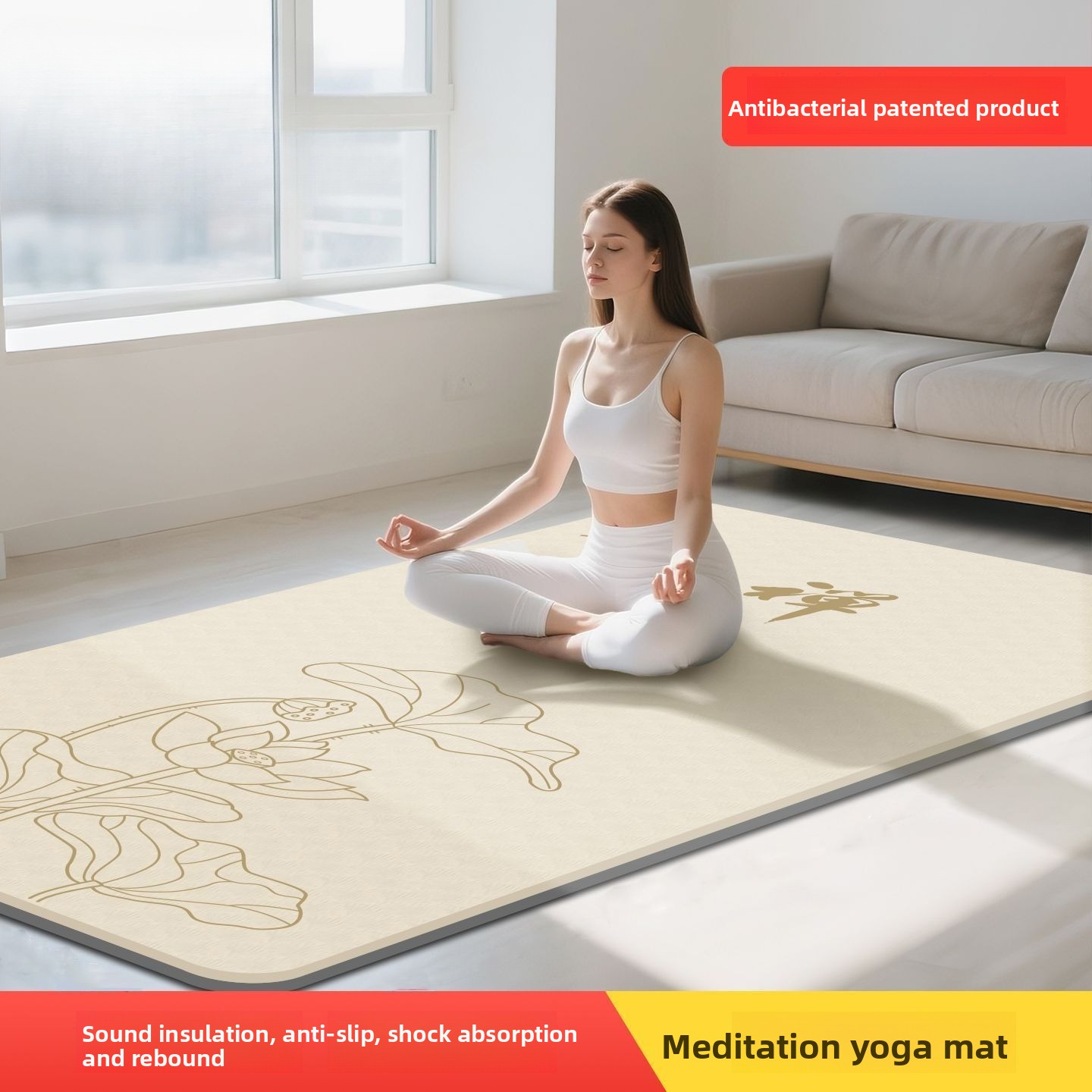 Zen Meditatie Yogamat voor Dam - Yoga Of Fitness Mat recensie en prijs