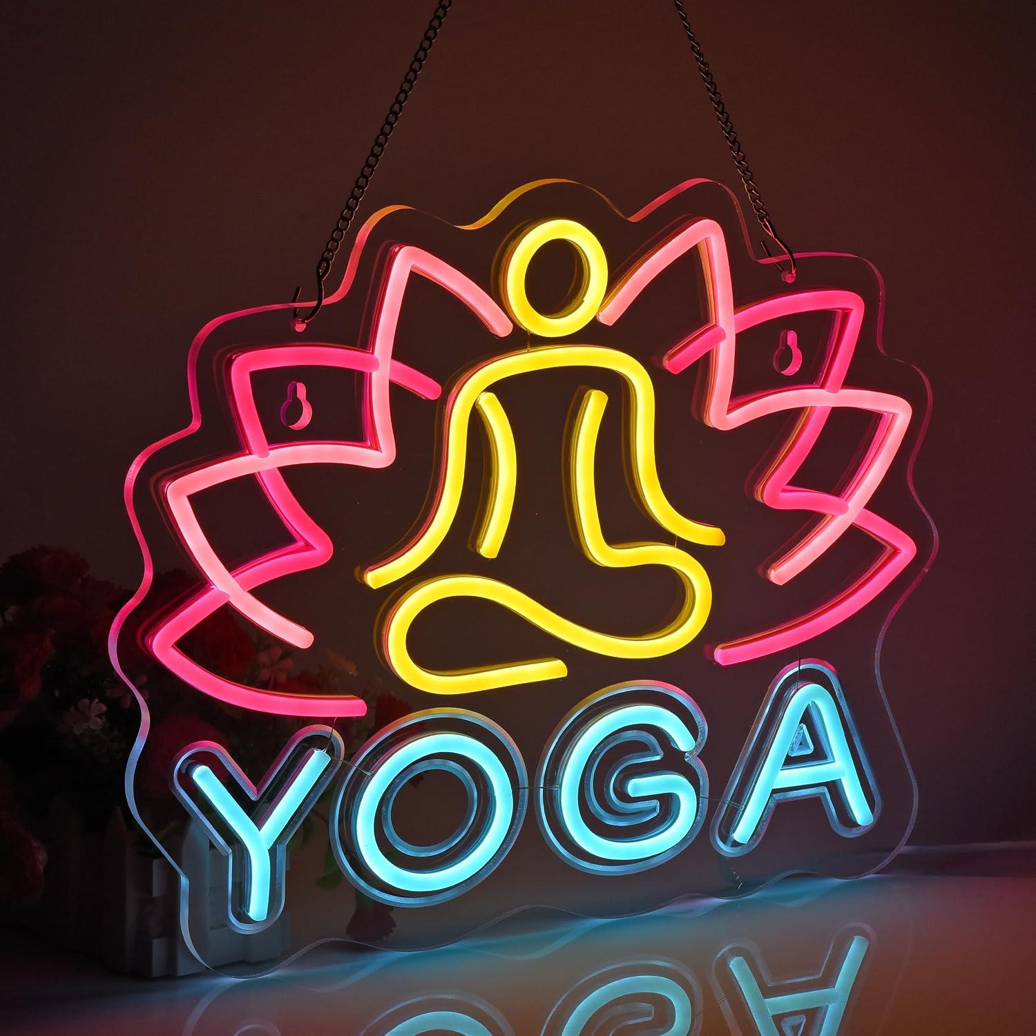 Yoga Neonbord Dimbaar LED Neon - Yoga Fitness Club recensie en prijs