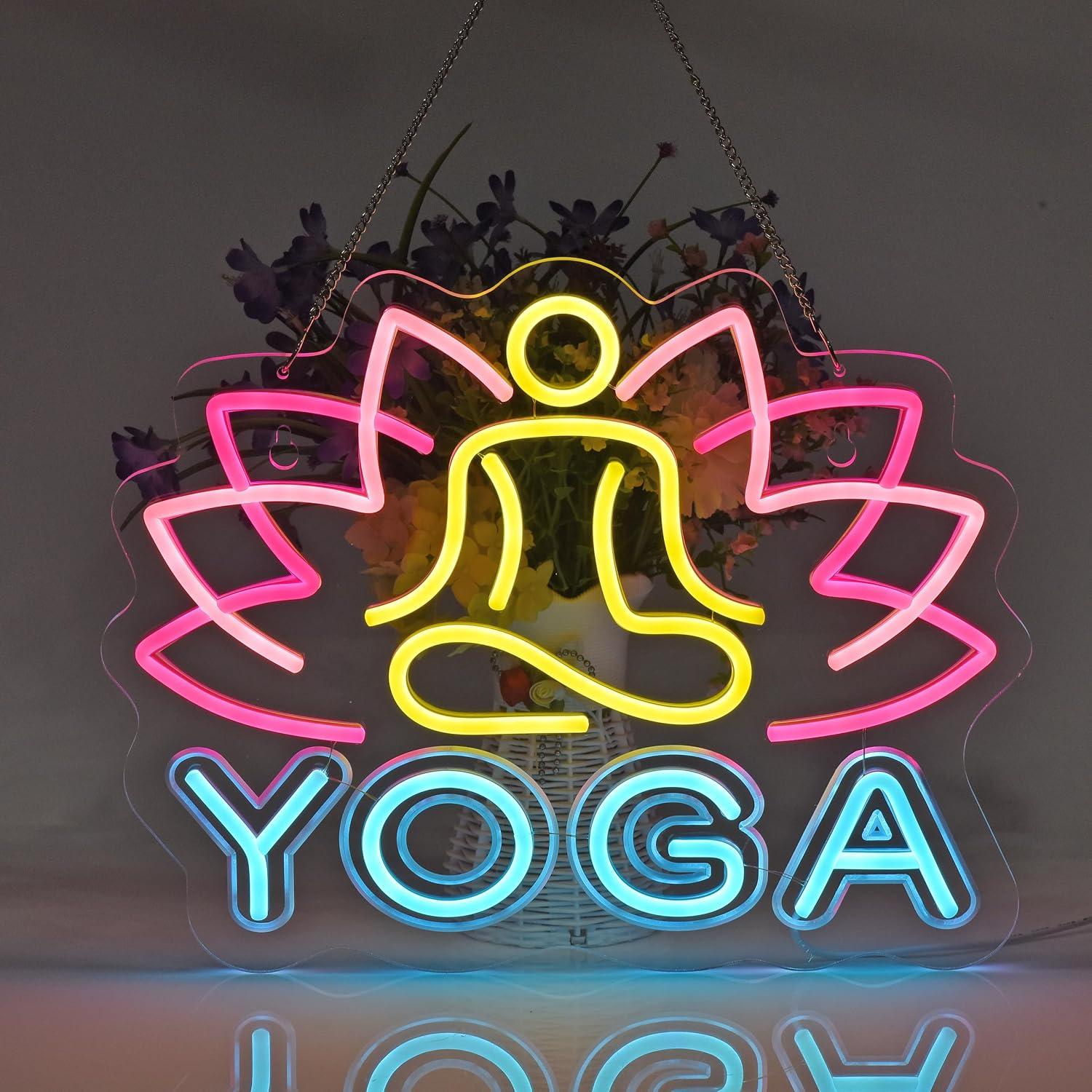 Yoga Neonbord Dimbaar LED Neon - Yoga Fitness Club recensie en prijs