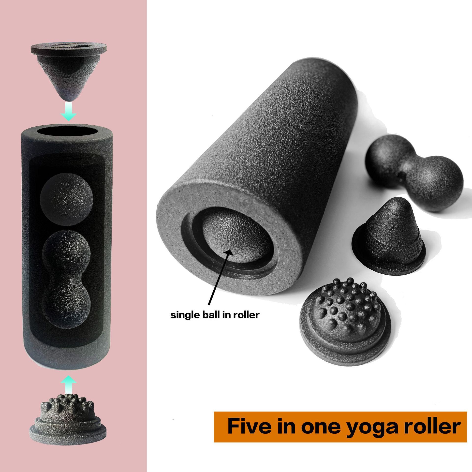 5-in-1 Fascia Roller Set Spier - Foam Roller recensie en prijs
